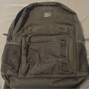 O’Neill Black Backpack Laptop Sleeve School Travel Bag Adjustable Straps